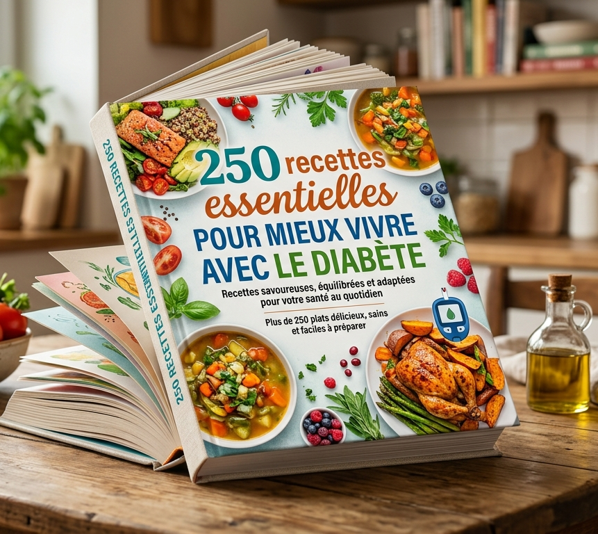 250 recettes essentielles POUR MIEUX VIVRE AVEC LE DIABETE